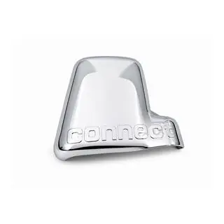 Mirror cover caps variant #1 with right-side logo (1 pc, plastic) photo 1