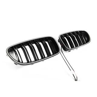 M-Look LED Kidney Grilles (Gloss Black) BMW 5 Series F10/F11 2010–2016 photo 4
