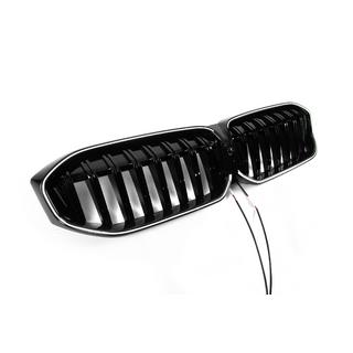 Kidney Grilles 1-Bar LED (2022+, Gloss Black) BMW 3 Series G20/G21 2018- photo 4