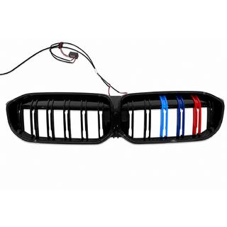 M-Color LED Kidney Grilles (2022+, Gloss Black) BMW 3 Series G20/G21 2018- photo 3