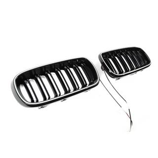 M-Look LED Kidney Grilles (Gloss Black) BMW X6 F16 2014-2019 photo 4