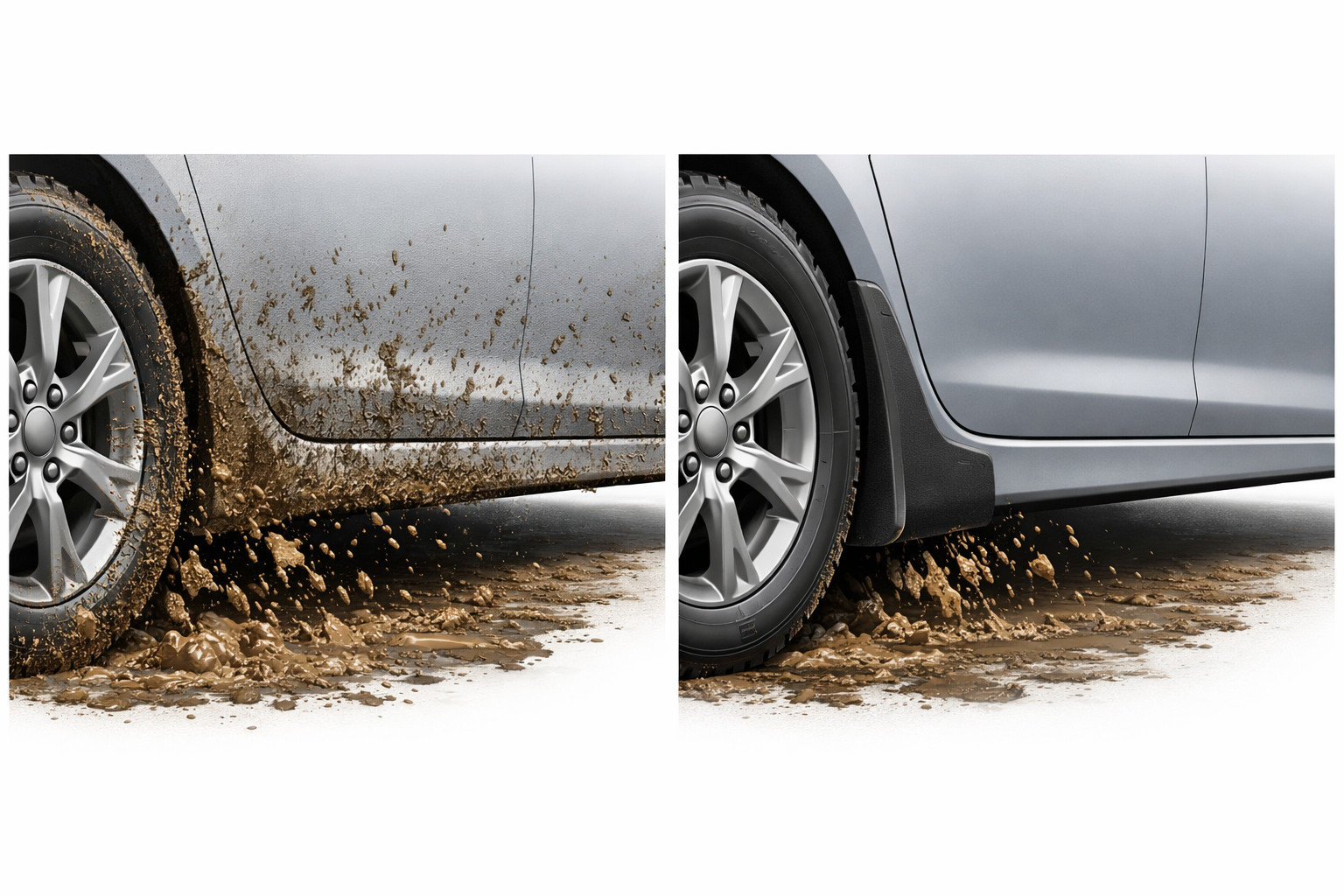 Why doors and sills stay muddy — and how mud flaps help