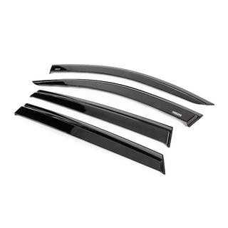 Window wind deflectors with black trim Niken Luxury (4 pcs) photo 2