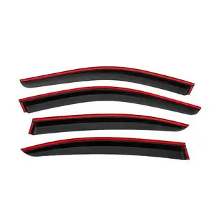 Window wind deflectors with black trim Niken Luxury (4 pcs) photo 4