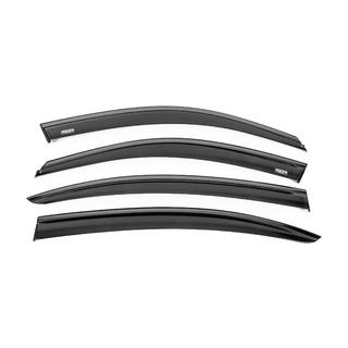 Window wind deflectors with black trim Niken Luxury (4 pcs) photo 1