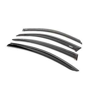 Window wind deflectors with black trim Niken Luxury (4 pcs) photo 2