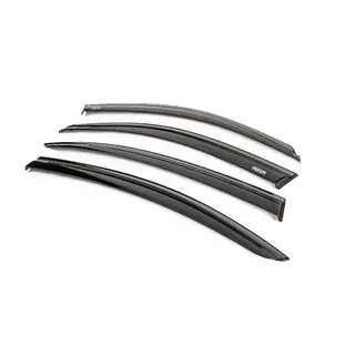 Window wind deflectors with black trim Niken Luxury (4 pcs) photo 2