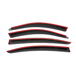 Window wind deflectors with black trim Niken Luxury (4 pcs) photo 4