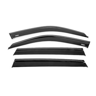 Window wind deflectors with black trim Niken Luxury (4 pcs) photo 1