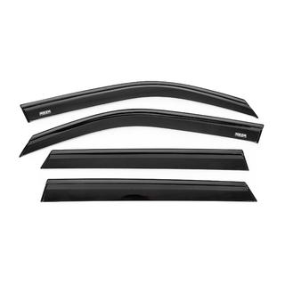 Window wind deflectors with black trim Niken Luxury (4 pcs) photo 1