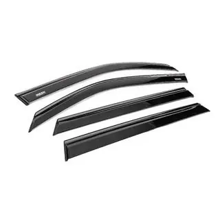 Window wind deflectors with black trim Niken Luxury (4 pcs) photo 3