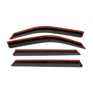 Window wind deflectors with black trim Niken Luxury (4 pcs) photo 4