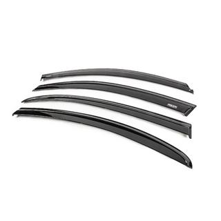 Window wind deflectors with black molding Niken Luxury (SD, 4 pcs) photo 2
