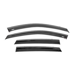 Window wind deflectors with black trim Niken Luxury (4 pcs) photo 1