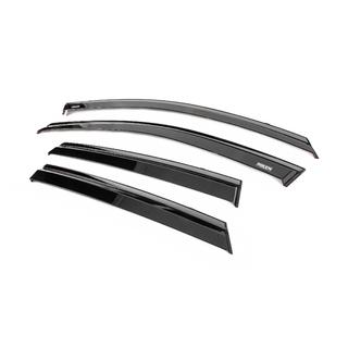 Window wind deflectors with black trim Niken Luxury (4 pcs) photo 2