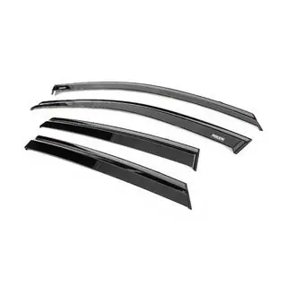 Window wind deflectors with black trim Niken Luxury (4 pcs) photo 2