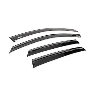 Window wind deflectors with black trim Niken Luxury (4 pcs) photo 3