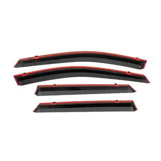 Window wind deflectors with black trim Niken Luxury (4 pcs) photo 4