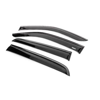 Window wind deflectors with black trim Niken Luxury (4 pcs) Isuzu D-Max 2019- photo 2