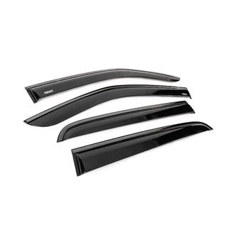 Window wind deflectors with black trim Niken Luxury (4 pcs) Isuzu D-Max 2019- photo 3