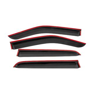 Window wind deflectors with black trim Niken Luxury (4 pcs) Isuzu D-Max 2019- photo 4
