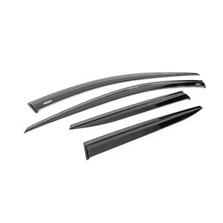 Window wind deflectors with black molding Niken Luxury (for SWB, 4 pcs) Kia Sportage 2021- photo 3