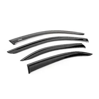 Window wind deflectors with black trim Niken Luxury (4 pcs) photo 3