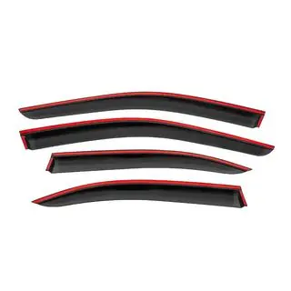 Window wind deflectors with black trim Niken Luxury (4 pcs) photo 4