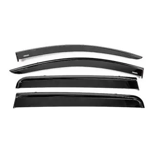 Window wind deflectors with black trim Niken Luxury (4 pcs) photo 1