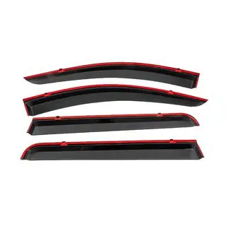Window wind deflectors with black trim Niken Luxury (4 pcs) photo 4