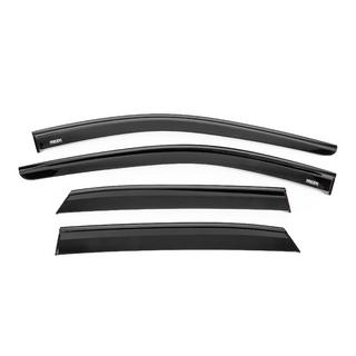 Window wind deflectors with black trim Niken Luxury (4 pcs) Nissan Qashqai 2021- photo 1