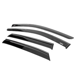 Window wind deflectors with black trim Niken Luxury (4 pcs) Nissan Qashqai 2021- photo 2