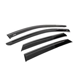 Window wind deflectors with black trim Niken Luxury (4 pcs) Nissan Qashqai 2021- photo 3