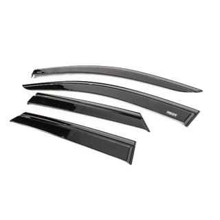 Window wind deflectors with black trim Niken Luxury (4 pcs) Peugeot 3008 2016-2023 photo 2