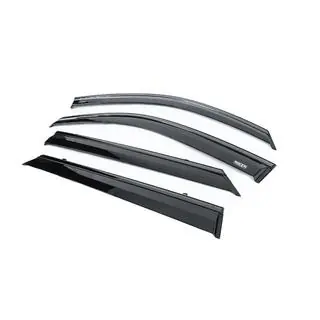 Window wind deflectors with black trim Niken Luxury (4 pcs) photo 2