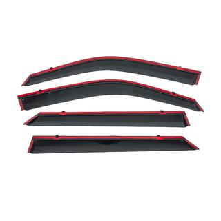 Window wind deflectors with black trim Niken Luxury (4 pcs) photo 4