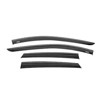 Window wind deflectors with black trim Niken Luxury (4 pcs) Seat Leon 2013-2020 photo 1