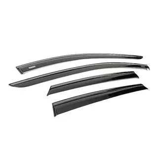Window wind deflectors with black trim Niken Luxury (4 pcs) Seat Leon 2013-2020 photo 3