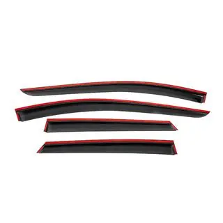 Window wind deflectors with black trim Niken Luxury (4 pcs) Seat Leon 2013-2020 photo 4
