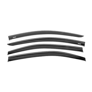 Window wind deflectors with black molding Niken Luxury (SD, 4 pcs) Toyota Corolla 2019- photo 1