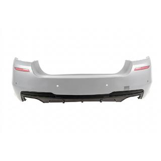 Rear bumper diffuser for dual twin exhaust (quad tips) V1 (for M-Performance) photo 1