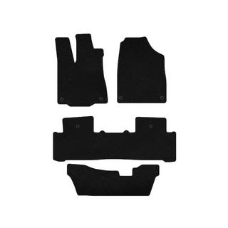 Deluxe Textile Floor Mats (3 Rows, Black) Acura MDX 2013-2020 photo 1