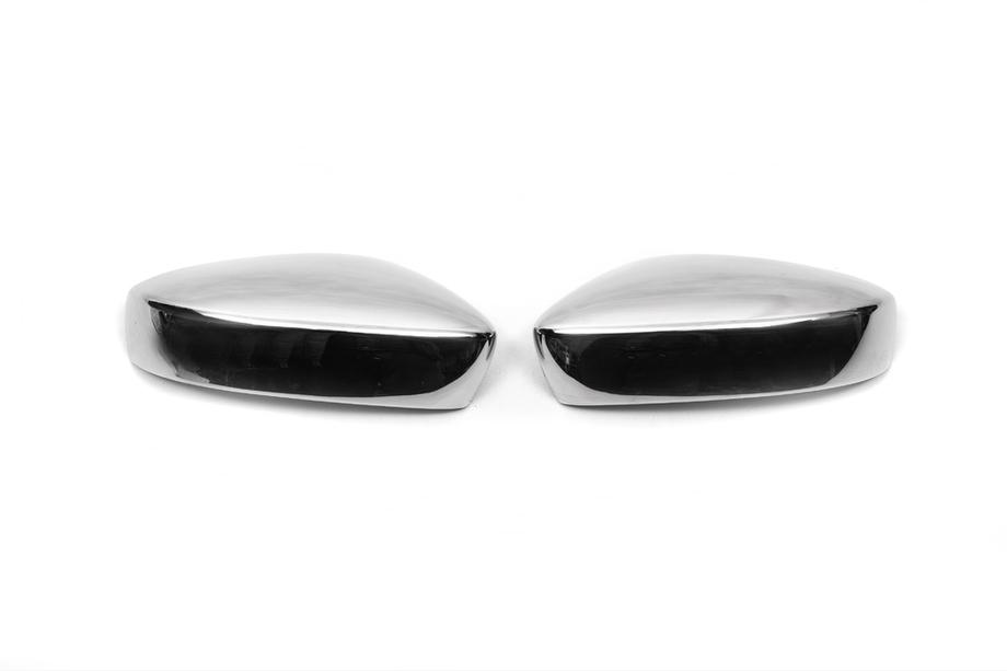 Skoda Rapid 2012-2019 Mirror covers without indicator cut-out (2 pcs, stainless steel) Photo 2