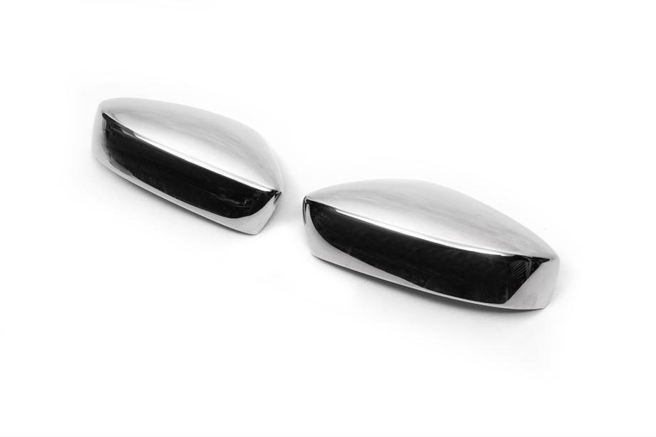Skoda Rapid 2012-2019 Mirror covers without indicator cut-out (2 pcs, stainless steel) Photo 3