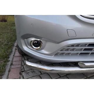 Fog light covers (2 pcs, stainless steel)