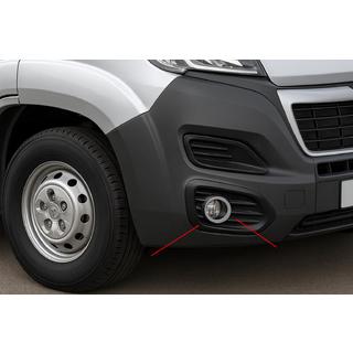 Fog light covers (4 pcs, stainless steel) Fiat Ducato 2006-2025 photo 1