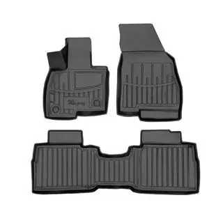 Stingray 3D rubber floor mats (Petrol, 3 pcs)