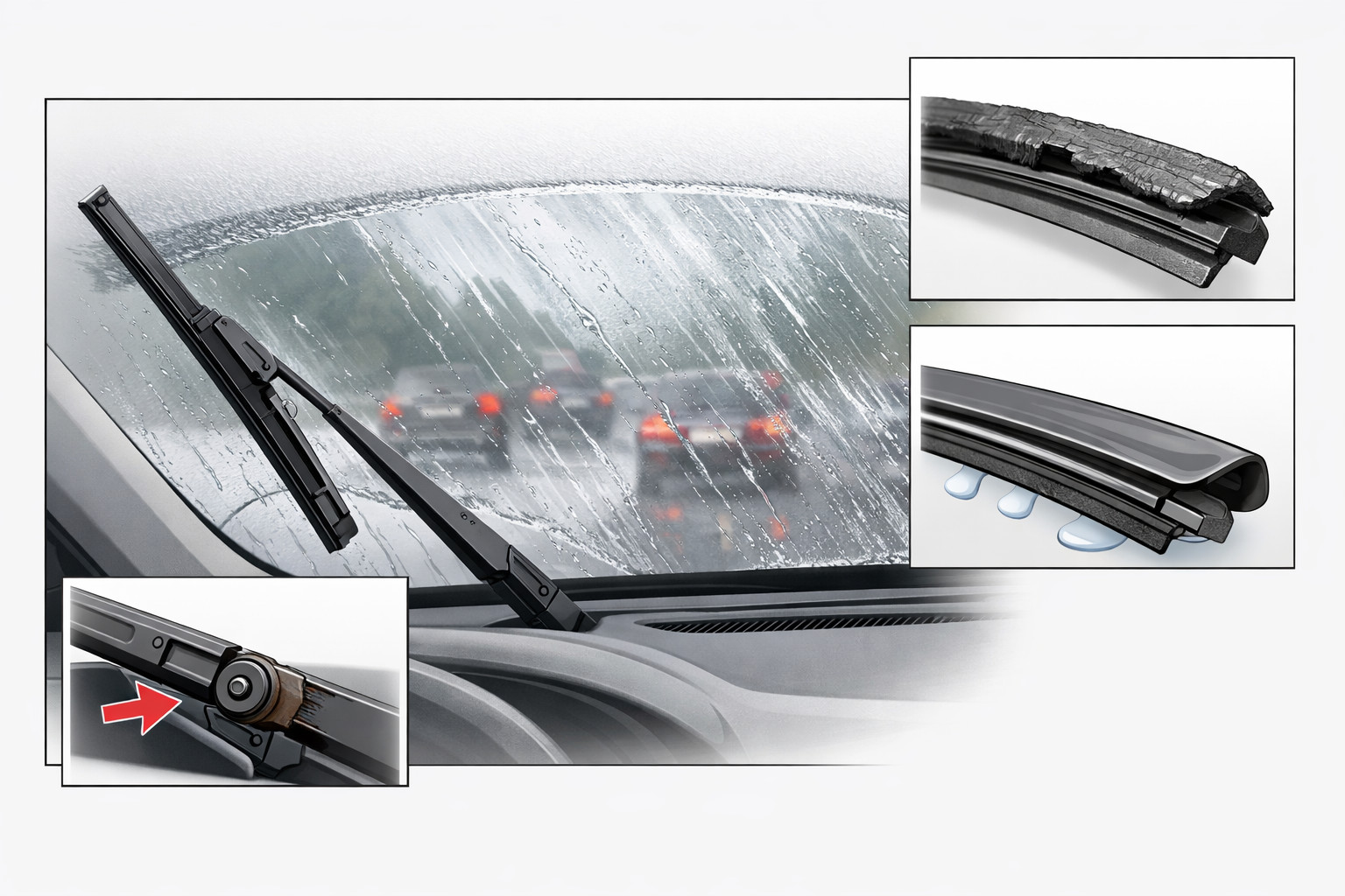 Wipers smear water instead of clearing: what’s causing it
