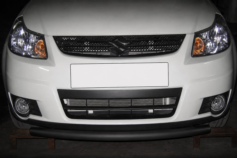 Suzuki SX4 2006-2013 Front nudge bar ST008 Black (stainless steel) Image