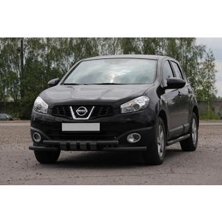 Front nudge bar ST009-15 Black (stainless steel) Nissan Qashqai 2010-2014 photo 1